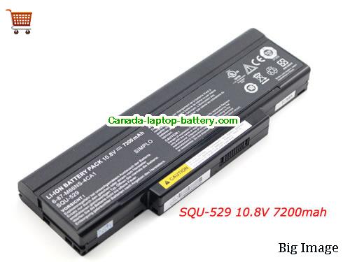 Genuine MSI BTY-M66 Battery 7200mAh, 10.8V, Black , Li-ion