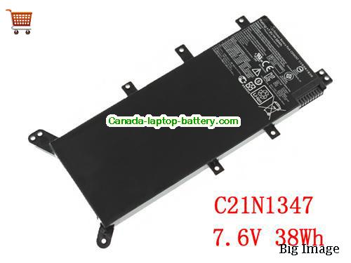 Canada Genuine C21N1347 battery for ASUS X555 X555LA X555LD X555LN Laptop 7.6V 38WH