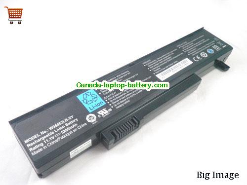 GATEWAY M-6319 Replacement Laptop Battery 5200mAh 11.1V Black Li-ion