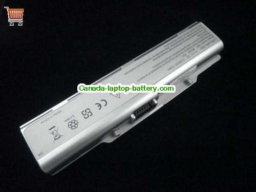 Canada Replacement Laptop Battery for  HASEE Q100C, Q100P, Q100,  Silver, 4400mAh 11.1V