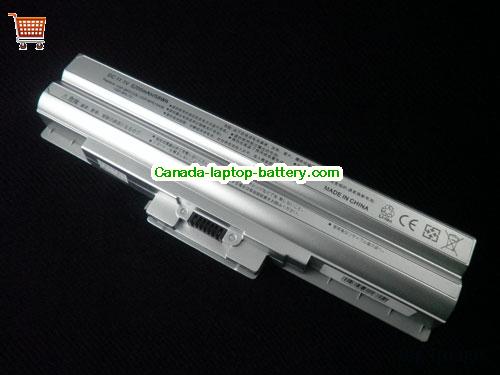 SONY VGP-BPL21 Replacement Laptop Battery 5200mAh 11.1V Silver Li-ion