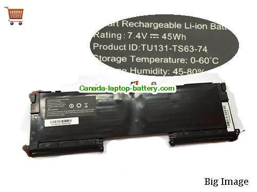 Canada Original Laptop Battery for   Black, 45Wh 7.4V