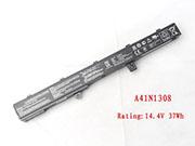 Genuine Asus A41N1308 A31LJ91 Battery for X451C X451CA X551C X551CA Series 37WH
