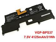 Canada VGP-BPS37 Battery for Sony VAIO SVP11227SCB SVP11 SVP112A1CL SVP11214CXB Pro 11 7.5V 31Wh