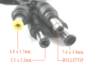  Difference between HP / Compaq adapter tip 