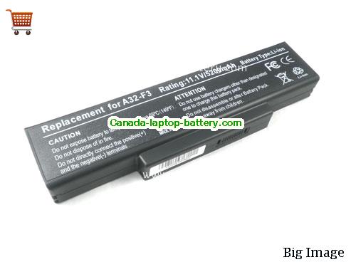 ASUS A9W Replacement Laptop Battery 5200mAh 11.1V Black Li-ion