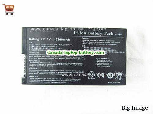 ASUS X82 Replacement Laptop Battery 5200mAh 11.1V Black Li-ion