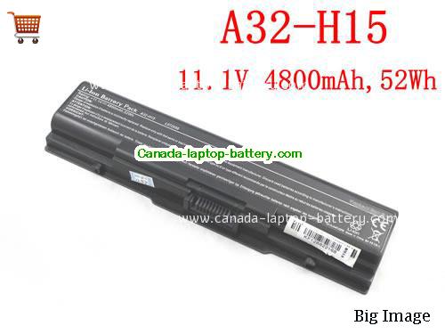 Genuine PACKARD BELL EasyNote A32-H15 Series Battery 4800mAh, 52Wh , 11.1V, Black , Li-ion