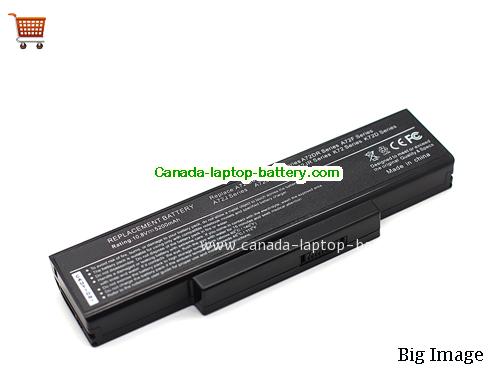 ASUS K73SV-TY082V Replacement Laptop Battery 5200mAh 10.8V Black Li-ion