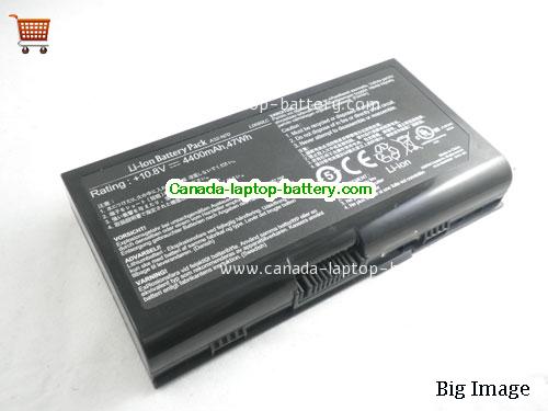 Genuine ASUS X71TP Battery 4400mAh, 10.8V, Black , Li-ion