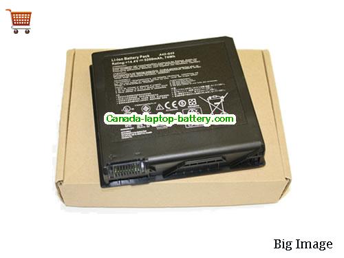 ASUS G55VW-S1136V Replacement Laptop Battery 5200mAh, 74Wh  14.4V Black Li-ion