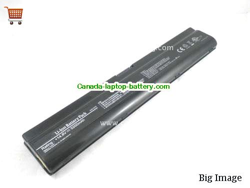 Genuine ASUS G70S-7S018C Battery 5200mAh, 14.8V, Black , Li-ion