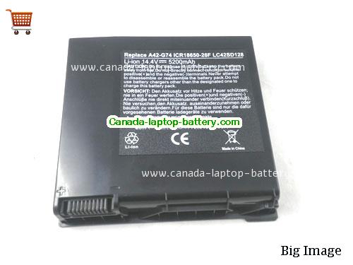 ASUS G74SX-021A2670QM Replacement Laptop Battery 4400mAh 14.4V Black Li-ion