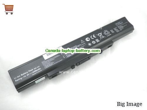 ASUS U41J Replacement Laptop Battery 4400mAh 14.4V Black Li-ion