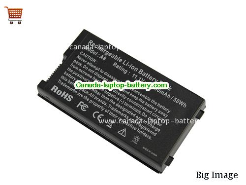 ASUS N80Vn Replacement Laptop Battery 5200mAh, 58Wh  11.1V Black Li-ion