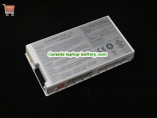 Genuine ASUS A8000J Battery 4800mAh, 11.1V, White , Li-ion