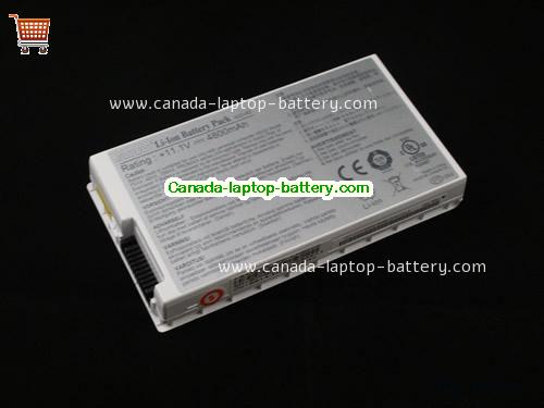 Genuine ASUS A8000Jc Battery 4800mAh, 11.1V, White , Li-ion