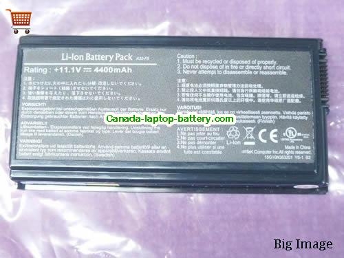 Genuine ASUS F5VL Battery 4400mAh, 11.1V, Black , Li-ion