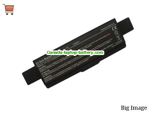 Canada Replacement Laptop Battery for   Black, 5200mAh 11.1V