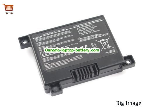 Genuine ASUS Eee Box B204 Battery 490mAh, 7.4V, Black , Li-ion