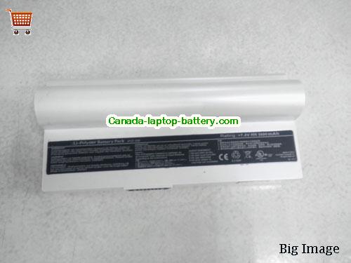 ASUS Eee PC 1000H Series Replacement Laptop Battery 6600mAh 7.4V White Li-ion