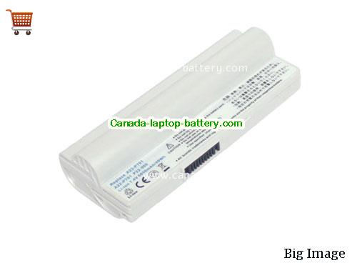 ASUS Eee PC 12G Replacement Laptop Battery 4400mAh 7.4V white Li-ion