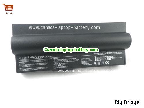 ASUS AEEEPC900A-WFBB01 Replacement Laptop Battery 10400mAh 7.4V Black Li-ion