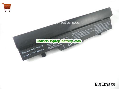 ASUS Eee PC 1005ha-blk068x Replacement Laptop Battery 6600mAh 10.8V Black Li-ion