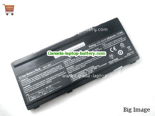 Canada Replacement Laptop Battery for  EPSON 1510-0CG4000, AP31-H53, BT3103-B,  Black, 2800mAh 11.1V