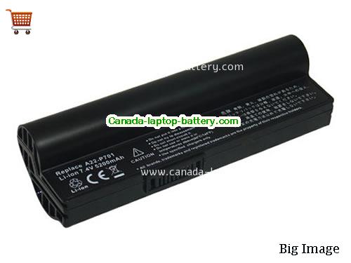 ASUS Eee PC 4G Surf (512 RAM) Replacement Laptop Battery 4400mAh 7.4V Black Li-ion