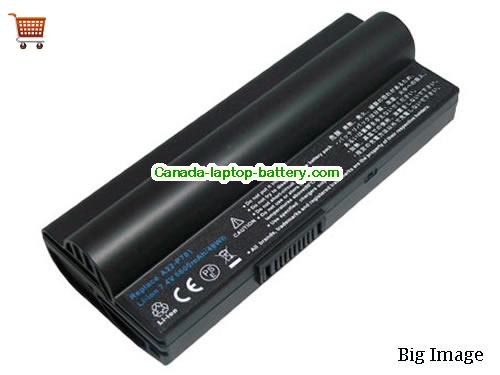 Canada Asus 90-OA001B1100, Eee PC 700, Eee PC 900 Series Eee PC 2G, Eee PC 4G Surf Replacement Laptop Battery 6600mAh