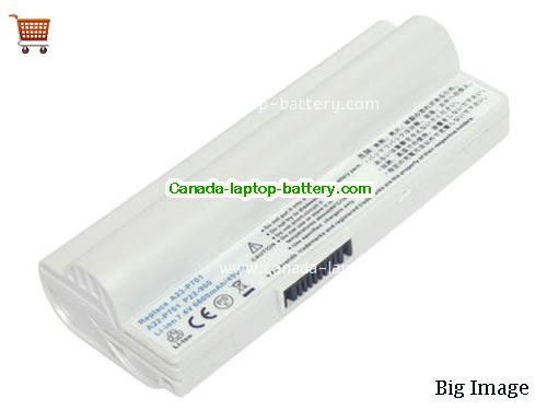 ASUS Eee PC 4G XP Replacement Laptop Battery 6600mAh 7.4V White Li-ion