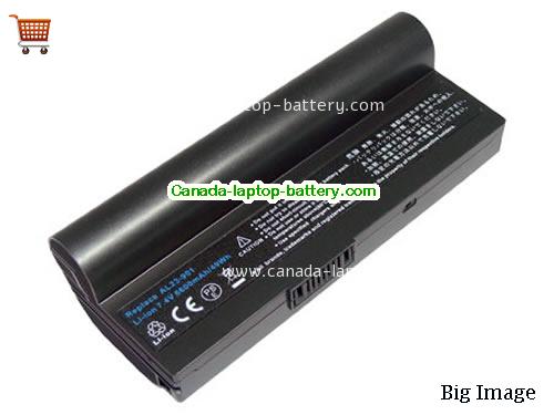 ASUS Eee PC 700 Replacement Laptop Battery 6600mAh 7.4V Black Li-ion