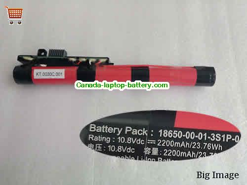 Genuine ACER 186500002043S1P0 Battery 2200mAh, 23.76Wh , 10.8V, Black , Li-ion