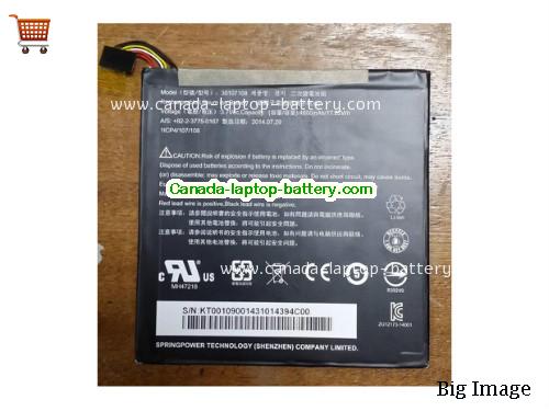 Genuine ACER A1840FHD10L2 Battery 4600mAh, 17.02Wh , 3.7V, Black , Li-Polymer