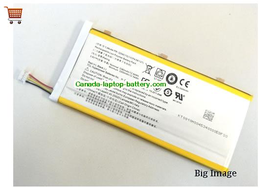 Genuine ACER B1-733 Tablet Battery 3380mAh, 12.84Wh , 3.8V,  , Li-Polymer