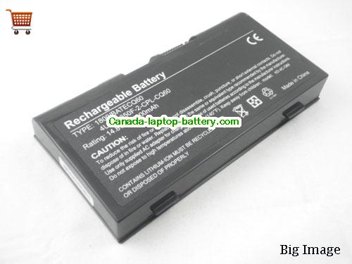ACER BATECQ60 Replacement Laptop Battery 4000mAh 14.8V Black Li-ion