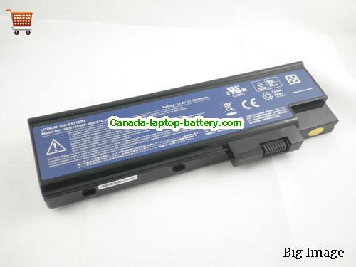 ACER LC.BTP01.014 Replacement Laptop Battery 4400mAh 14.8V Black Li-ion