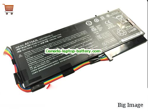 Genuine ACER Aspire P3-171-5333Y4G06as Battery 5280mAh, 40Wh , 7.6V, Black , Li-ion