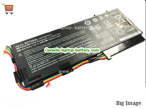 Genuine ACER Aspire P3-171-3322Y4G12as Battery 5280mAh, 40Wh , 7.6V, Black , Li-ion