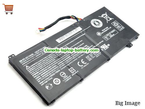 ACER Aspire Nitro VN7-572TG-70ZX Replacement Laptop Battery 4605mAh, 52.5Wh  11.4V Black Li-ion