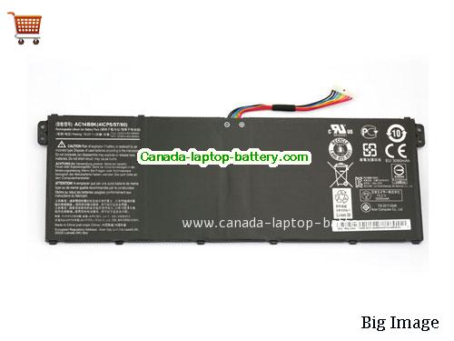 Genuine ACER Aspire ES1-511 Battery 3490mAh, 50Wh , 15.2V, Black , Li-Polymer