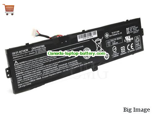 Genuine ACER Switch 12 SW5-271-61X7 Battery 3090mAh, 35Wh , 11.4V, Black , Li-ion
