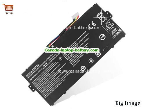 ACER Chromebook R11 CB5-132T Replacement Laptop Battery 3490mAh, 36Wh  10.8V Black Li-ion