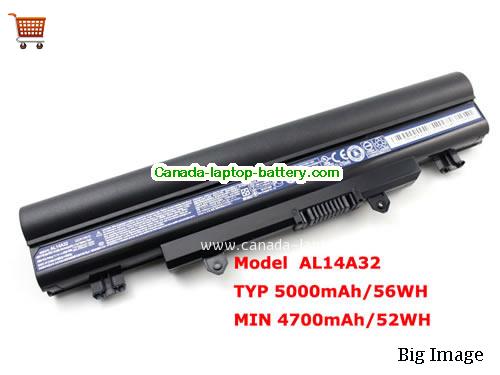 Genuine ACER Aspire E5-411-C941K Battery 5000mAh, 11.1V,  , Li-ion