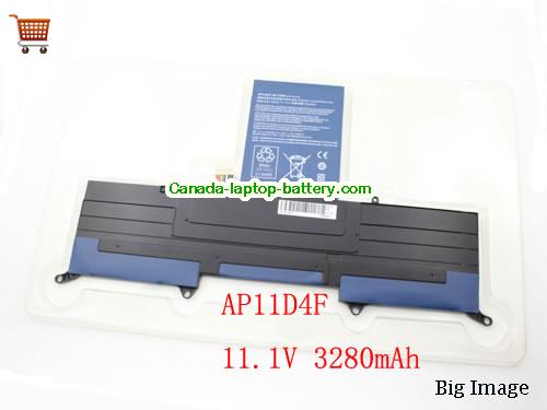 ACER S3-391-73534G52add Replacement Laptop Battery 3280mAh 11.1V Black Li-lion