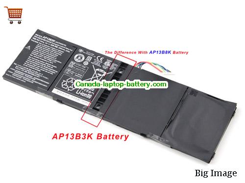 Genuine ACER Chromebook 11 CB3-111-C8UB Battery 3460mAh, 53Wh , 15V, Black , Li-Polymer