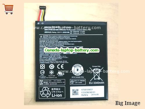 Genuine ACER lCP4/86/94 Battery 3520mAh, 13.3Wh , 3.8V, Black , Li-Polymer