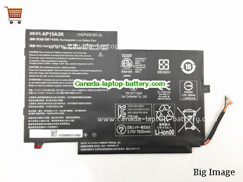 Canada ACER AP15A3R Aspireswitch 10E SW3-013P Laptop Battery 30Wh