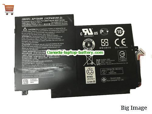 Genuine ACER Switch 10 E SW3-013-113G Battery 8180mAh, 31Wh , 3.8V,  , Li-ion